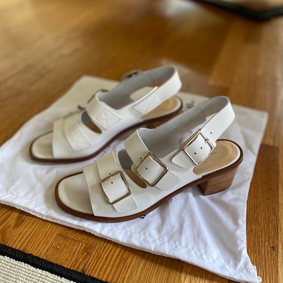 Intentionally Blank White Jill Leather Sandal US9 - Picture 7 of 11